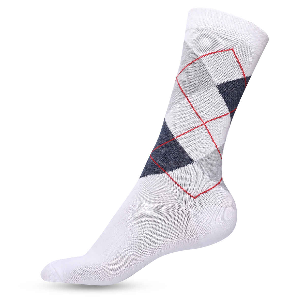 Luxrio Socks for Men Designer Cotton Business Formal Full Length Cotton Socks | SCK-19-3-PK-ANKL | Assorted