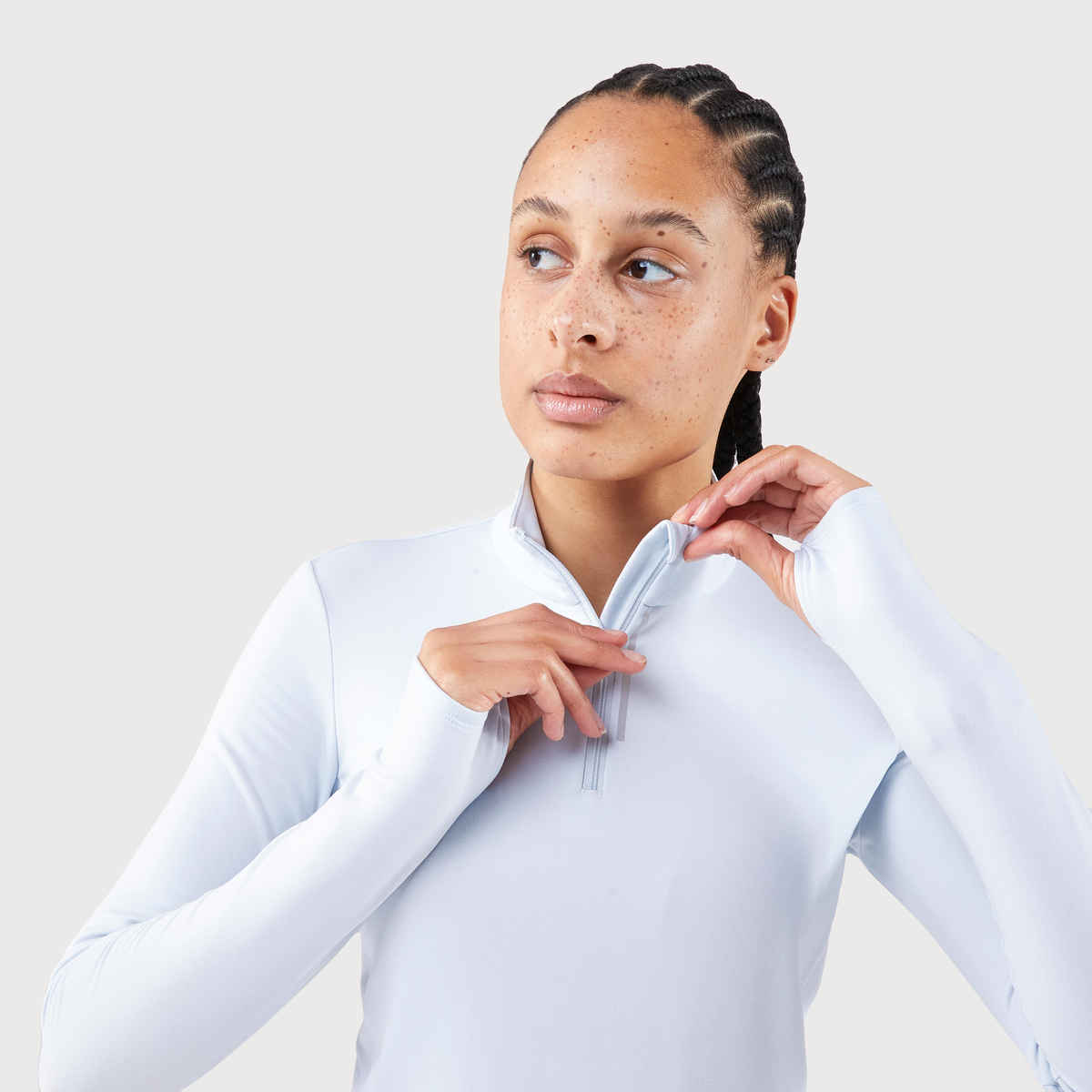 Decathlon | Kalenji WoMen's Running Full Sleeve Thumb-Hole T-Shirts - White - XL