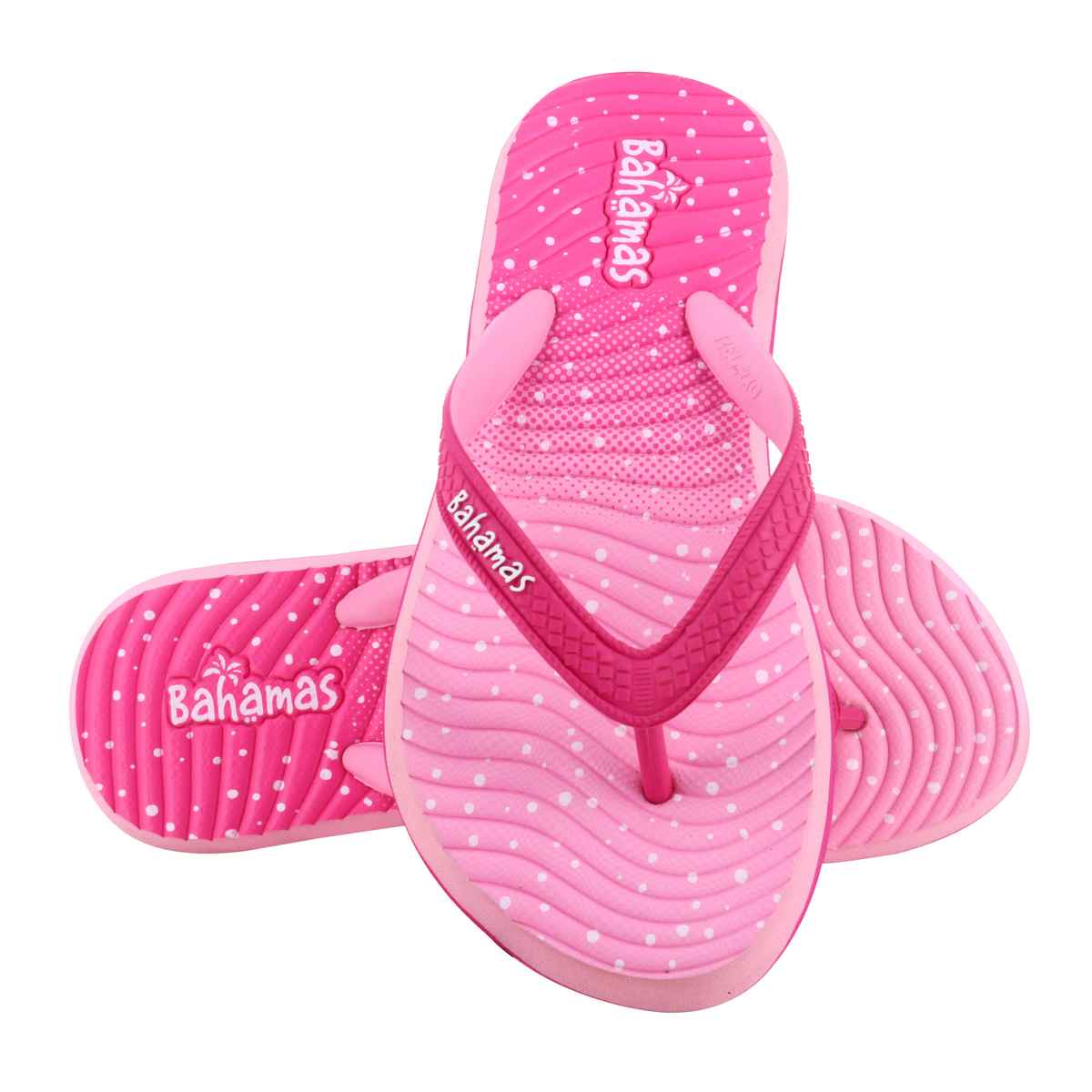 Bahamas Women's Slippers | BHL-228 | Magenta & Light Pink - UK 6