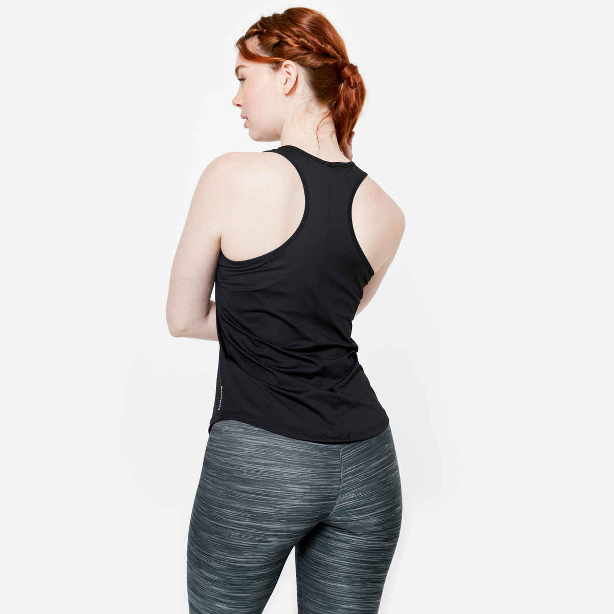 Decathlon Domyos Women Quick-Dry Gym Tank Top | Black - M