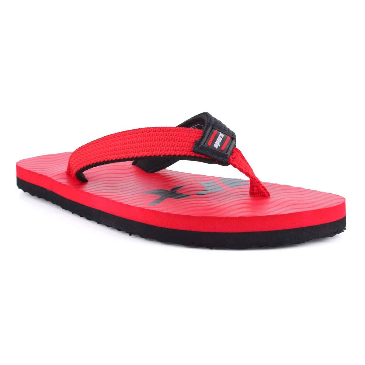 Sparx Slippers SFU-204 Red Black For Men | 9 UK