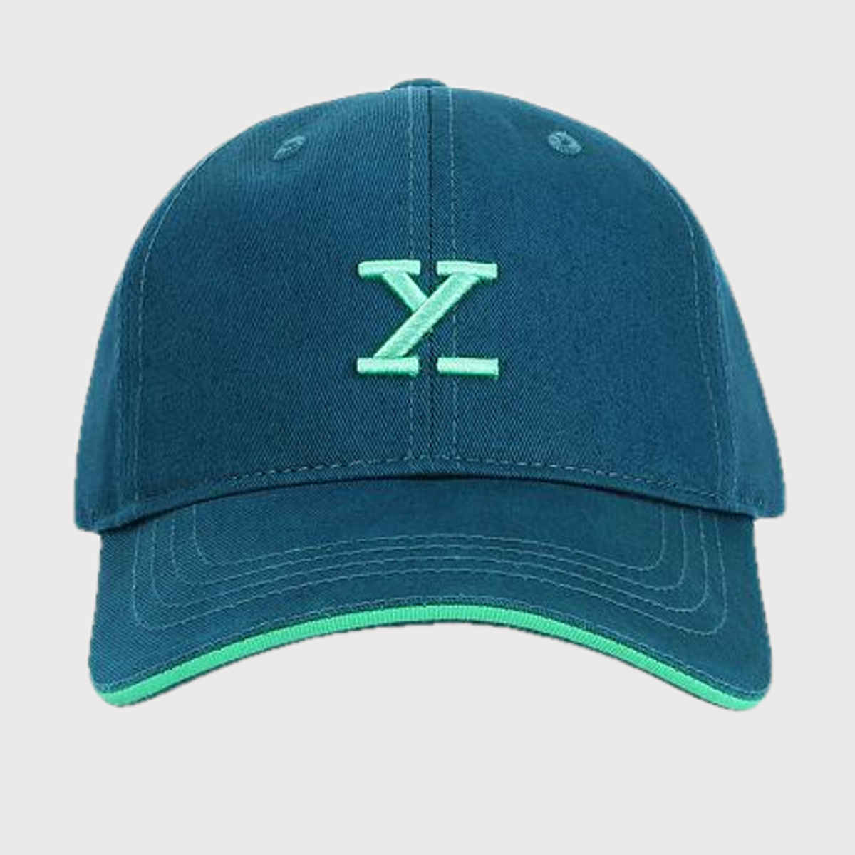 XYXX Unisex Solid Cotton Twill Baseball Cap | Emerald Green - One Size
