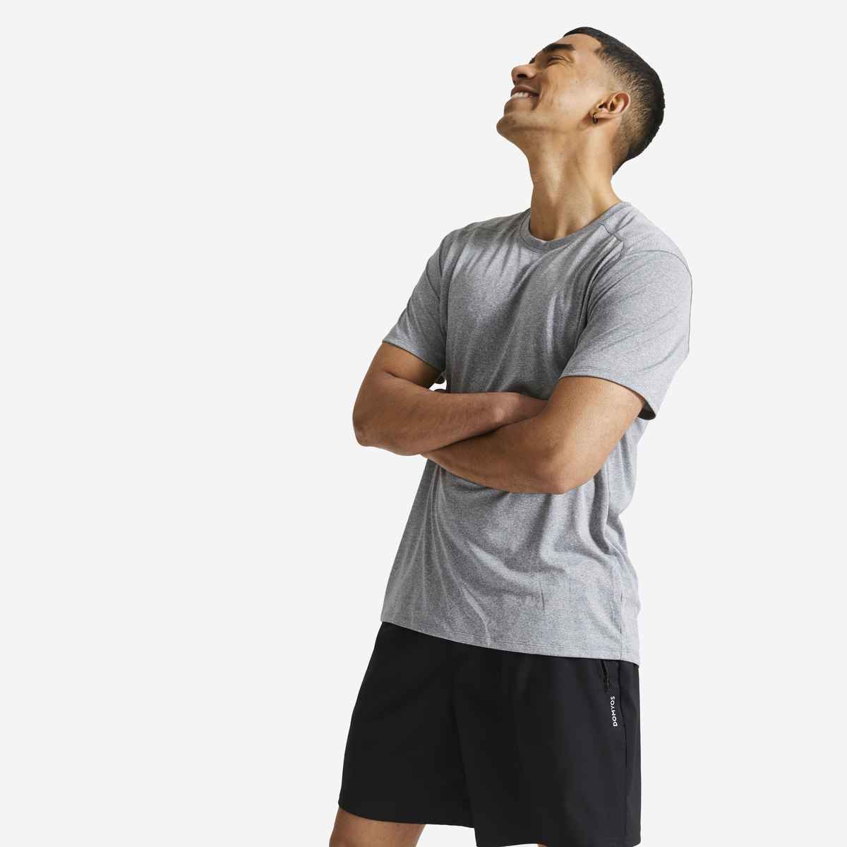 Decathlon Domyos Men's Dry Fit T-shirt | Grey | S