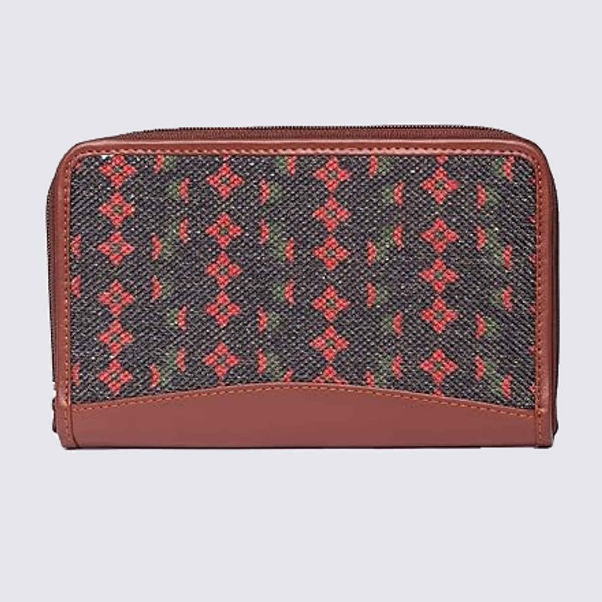 ZOUK Shobha Niwas Lotus Motif Chain Wallet (CFC)