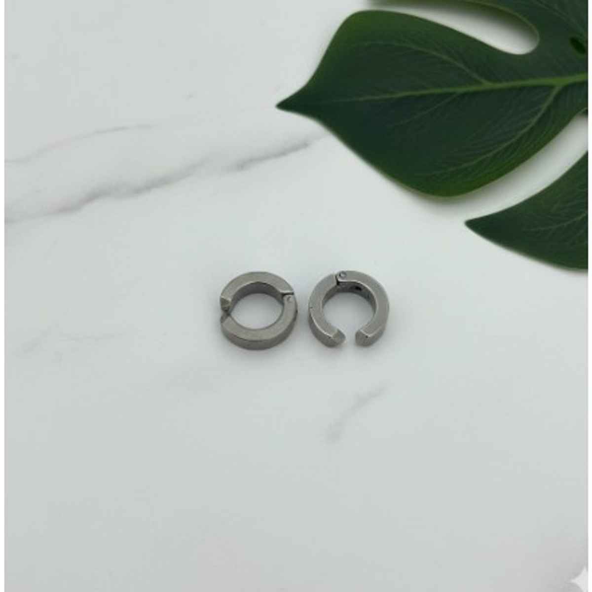 The Opal Factory All Seasons Men's Earrings | Press on Bali | Earrings-036 | Silver
