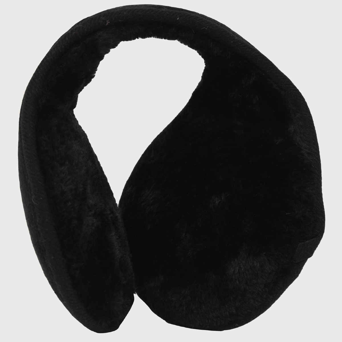 Fabseasons Men's Solid Faux Fur Winter Earmuffs | Black - Free Size