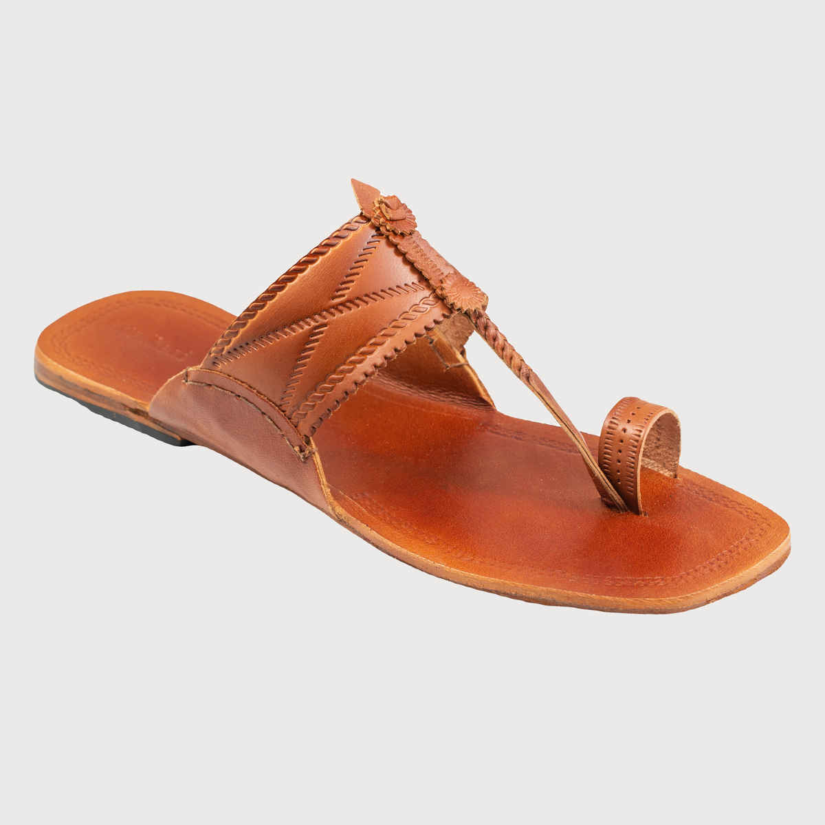 Korakari Yatra Kolhapuri Men Chappal Tan | UK8