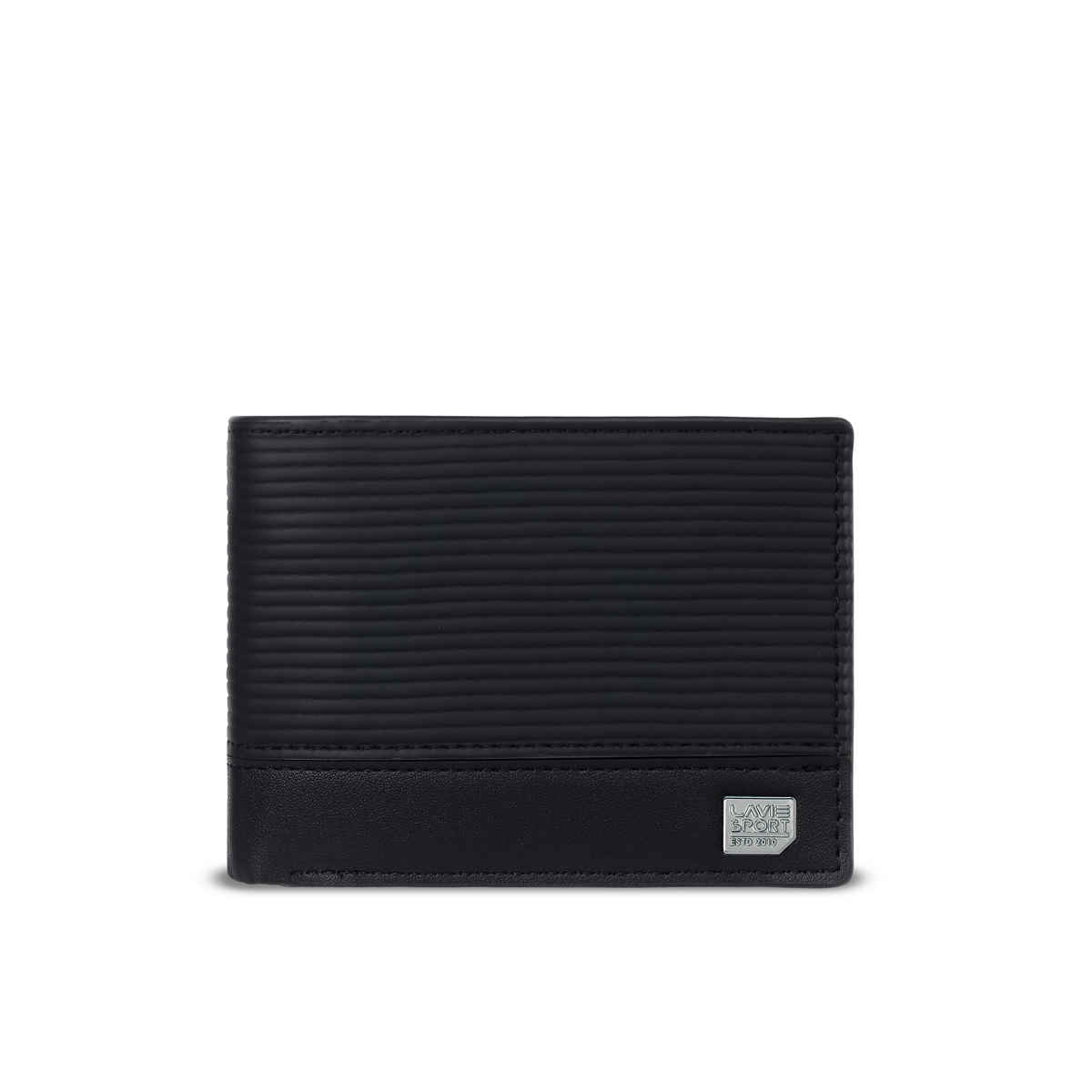 Lavie Sport William Men's Wallet | 5 Card Slots | Biofold Wallet | Synthetic Leather | Purse -Black