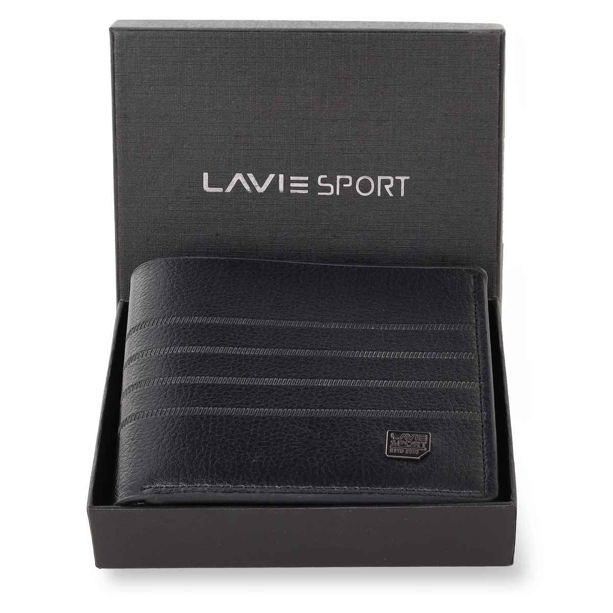 Lavie Sport Men's Alfred Z Black Wallet | 4 Card Slot