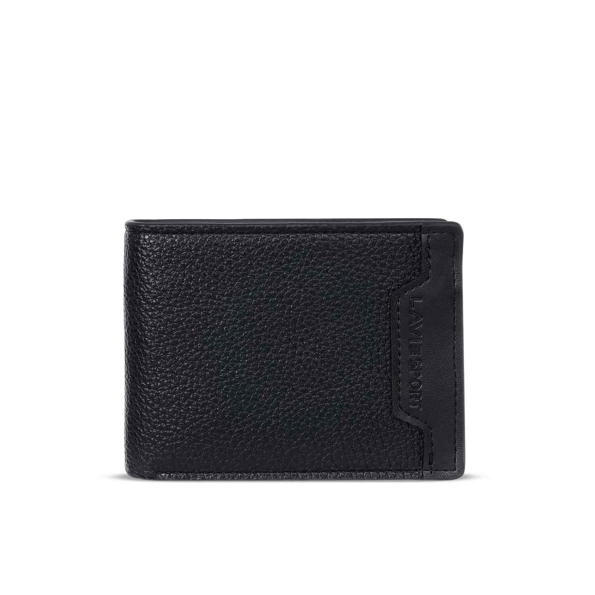Lavie Sport Xavier Men's Wallet | 5 Card Slots | Biofold Wallet | Synthetic Leather | Purse - Black