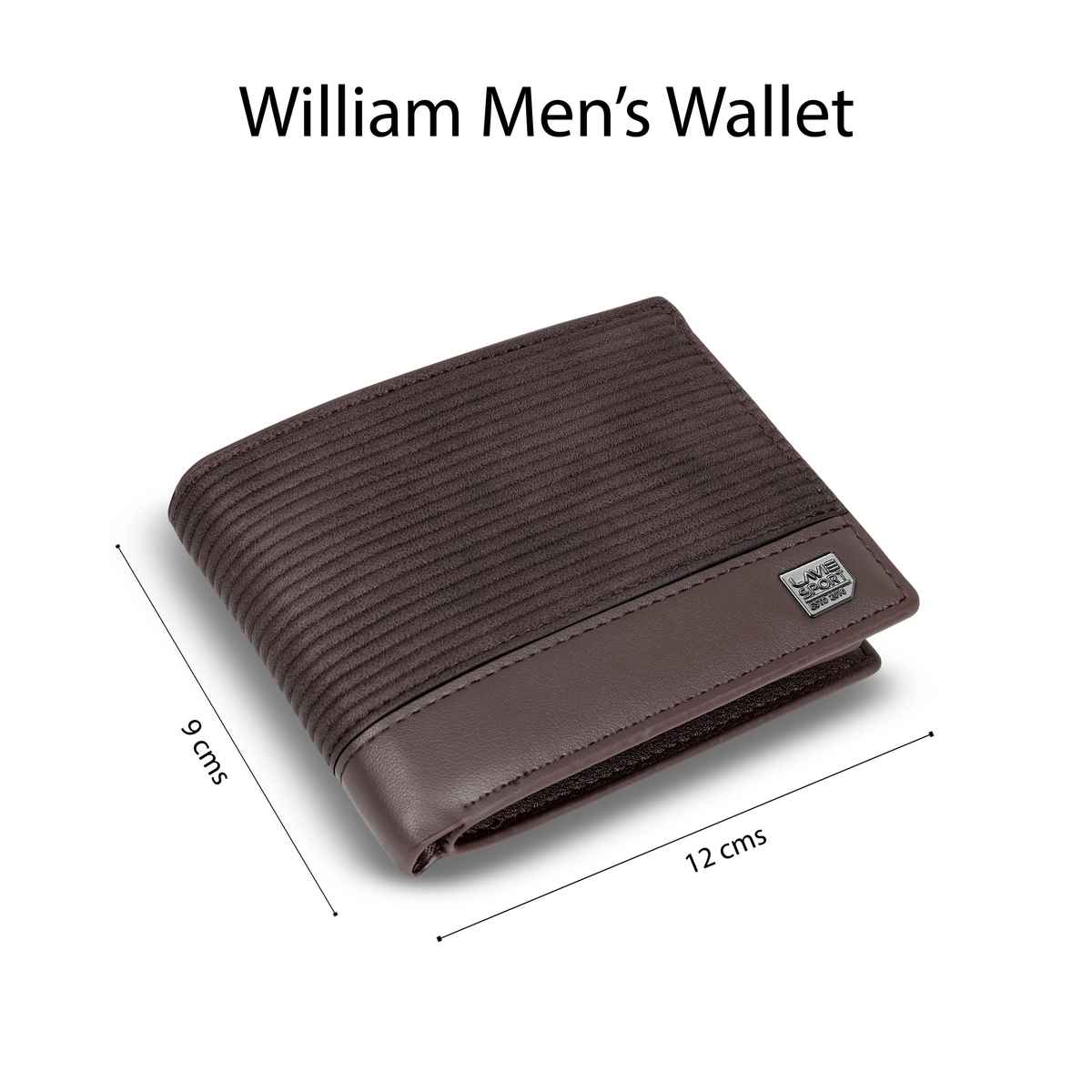 Lavie Sport William Men's Wallet | 5 Card Slots | Biofold Wallet | Synthetic Leather | Purse - Tan