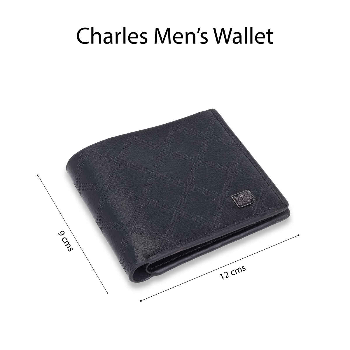 Lavie Sport Men's Charles Synthetic Leather Wallet | Biofold Wallet | Black
