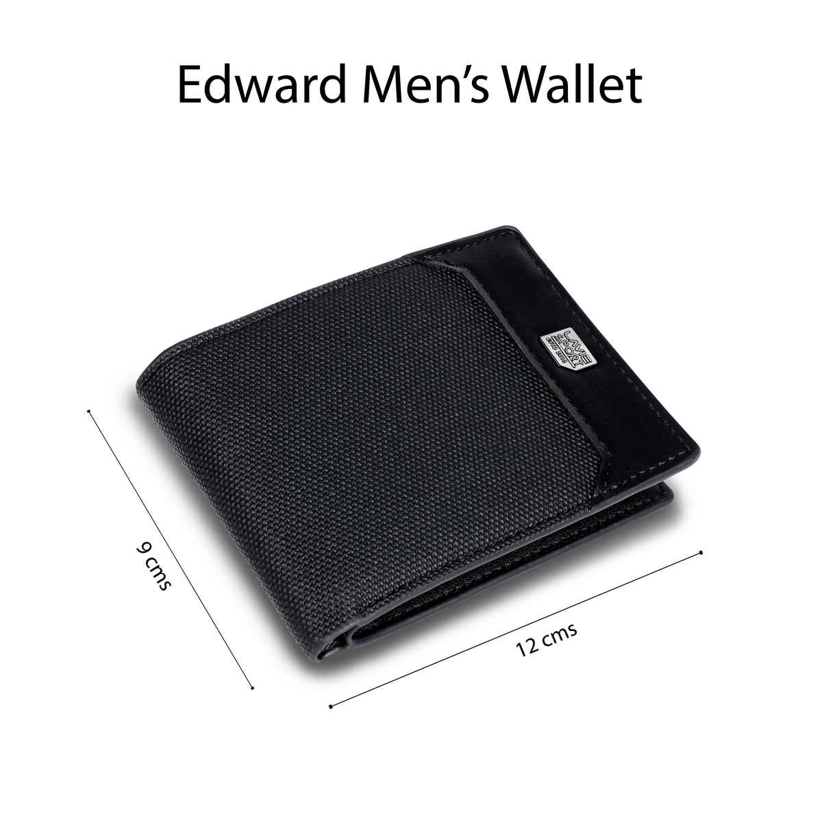 Lavie Sport Edward Men's Wallet | 5 Card Slots | Biofold Wallet | Synthetic Leather | Purse - Black
