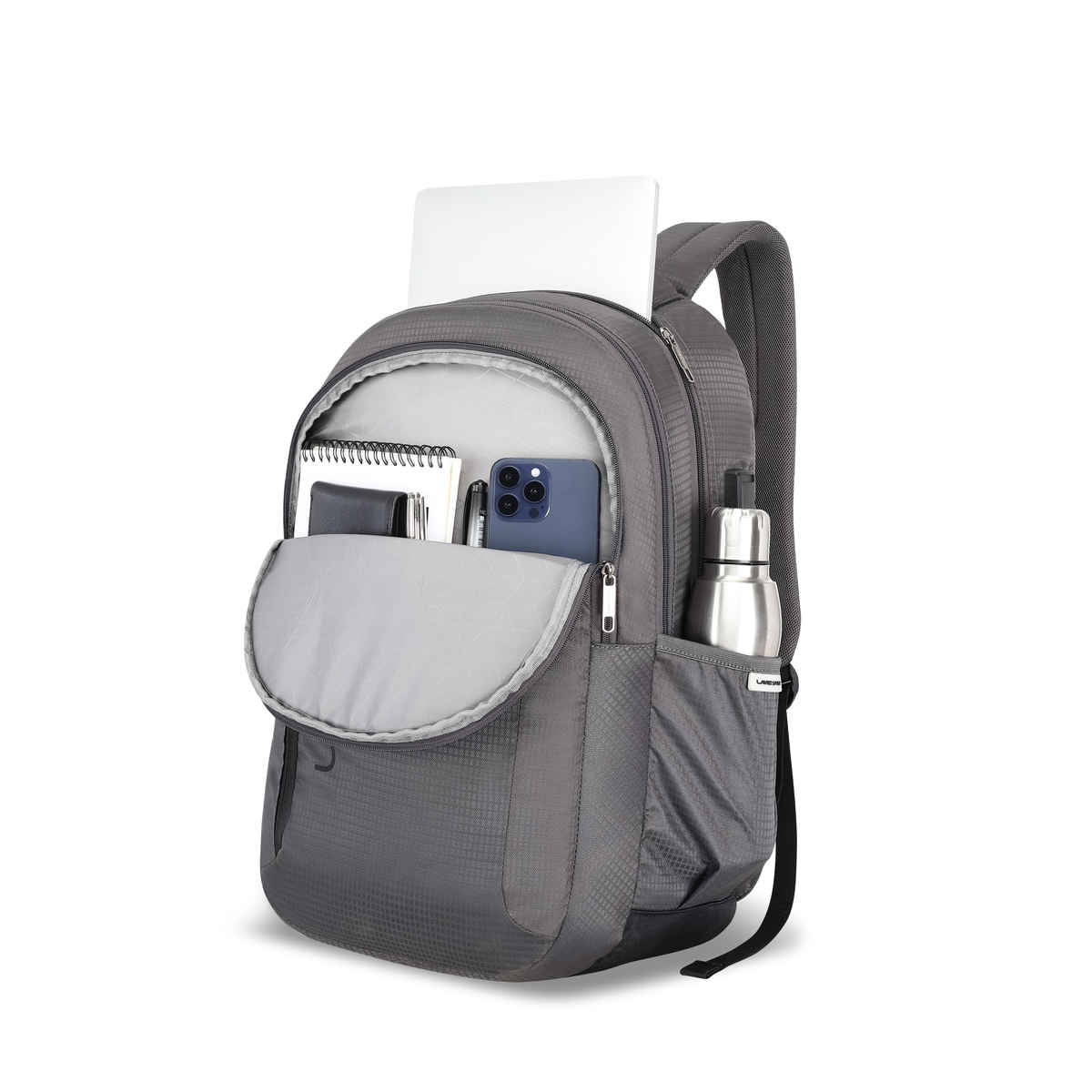 Lavie Sport Unisex Maverick 35 L Laptop Backpack| Fits Upto 15 Inch Laptop | Grey