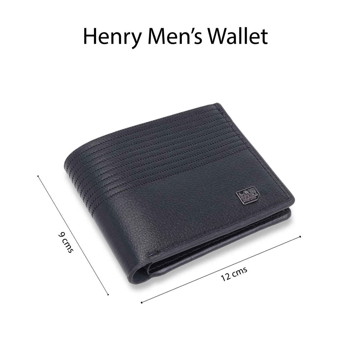 Lavie Sport Men's Henry Synthetic Leather Wallet | Biofold Wallet | Black