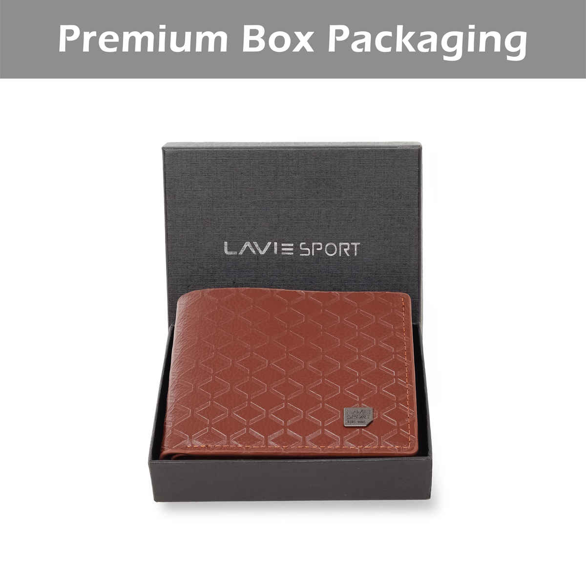 Lavie Sport Men's Oscar Synthetic Leather Wallet | Biofold Wallet | Brown