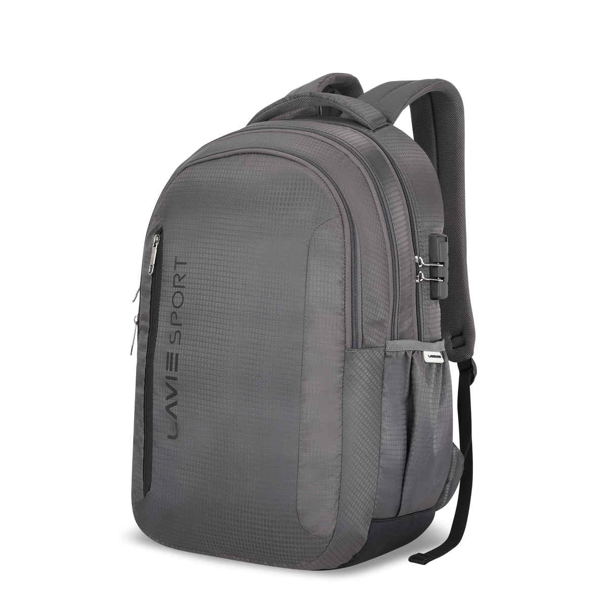 Lavie Sport Unisex Maverick 35 L Laptop Backpack| Fits Upto 15 Inch Laptop | Grey