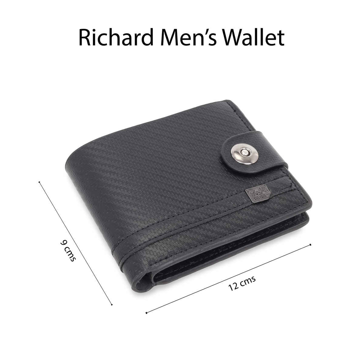 Lavie Sport Men's Richard Synthetic Leather Wallet | Biofold Wallet | Black
