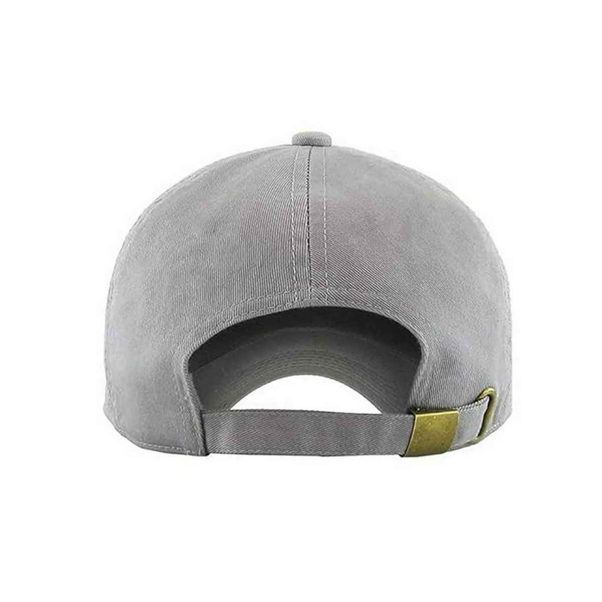 Infispace Pure Cotton Unisex Summer Sports Classic Cap Grey Color