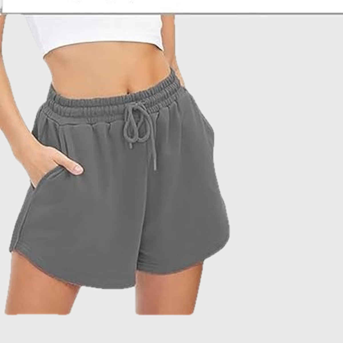 Hotfits Solid Women's Regular Casual and Night Short | Blue - L