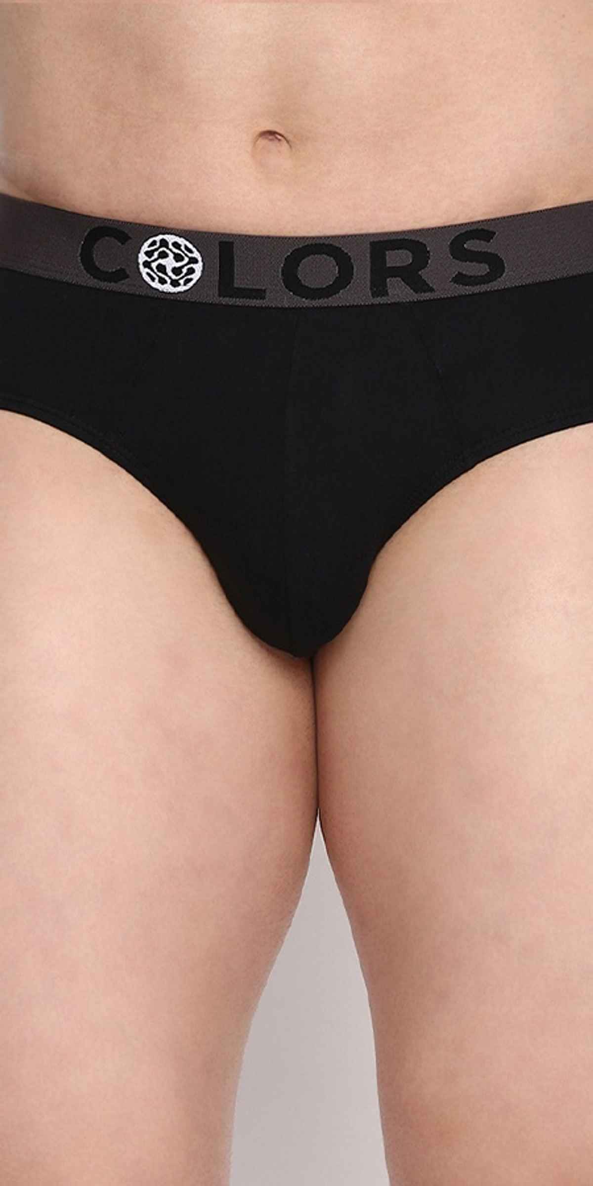 Rupa Colors Men's Mini Brief Style 107 Black - 100 cm