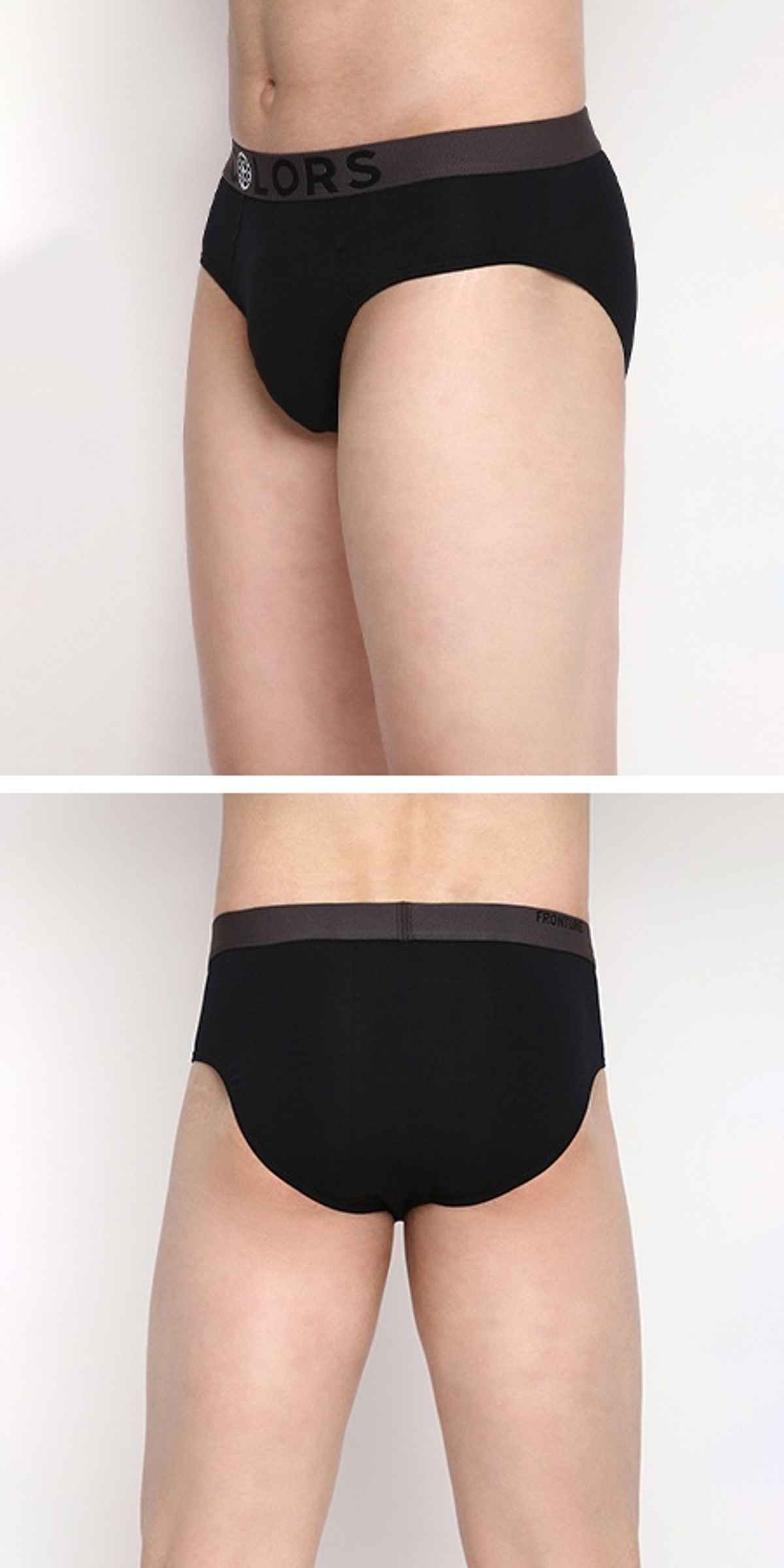 Rupa Colors Men's Mini Brief Style 107 Black - 100 cm