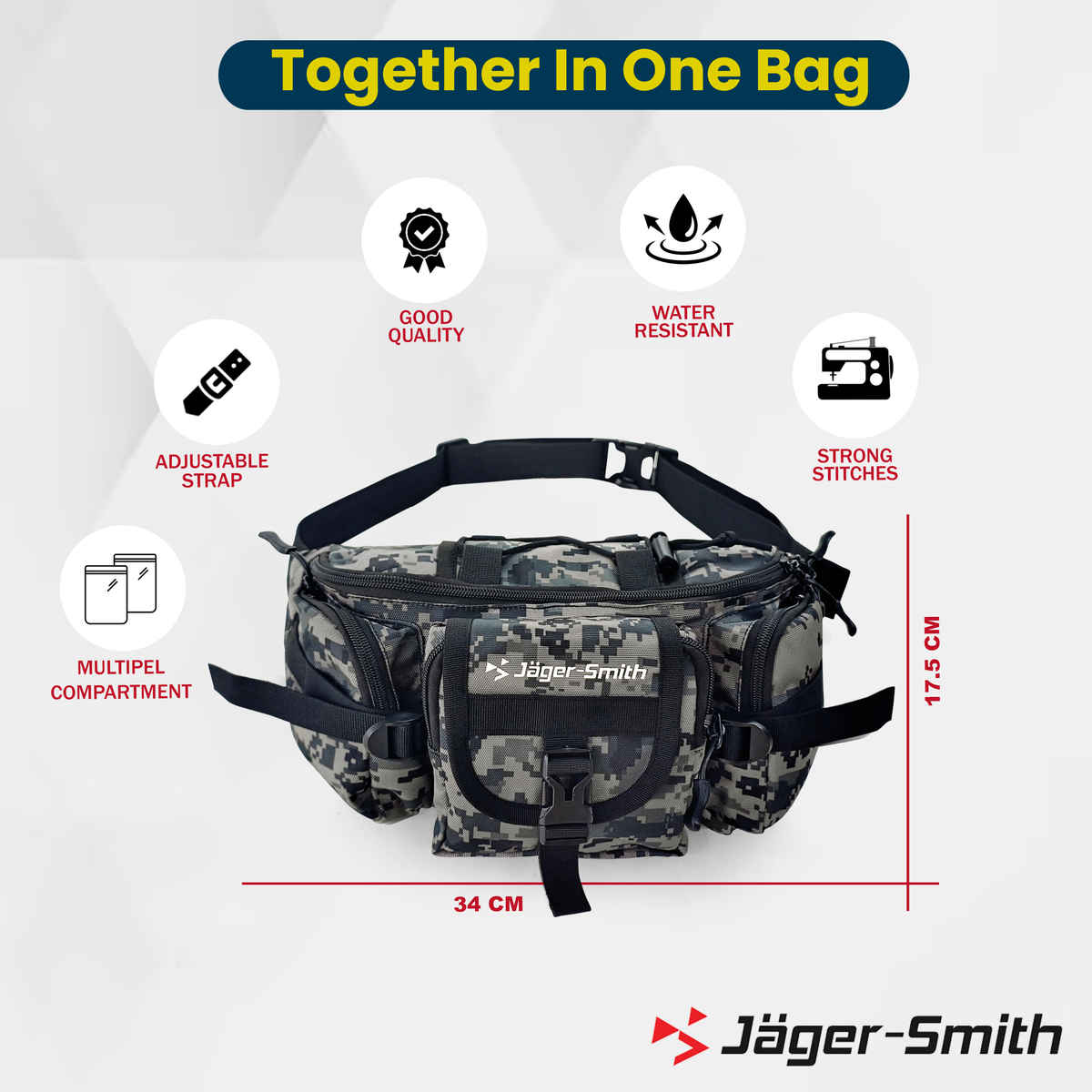 Jager-Smith JSWB 100 Rider Multipupose Waist Bag | Camoflogue