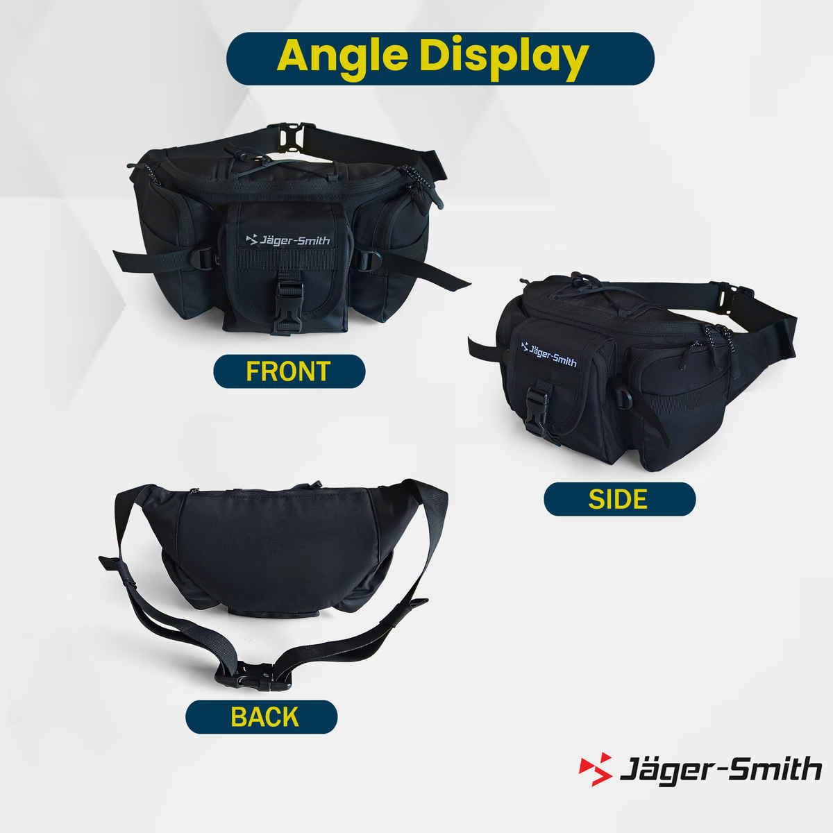 Jager-Smith JSWB 100 Rider Multipupose Waist Bag | Black