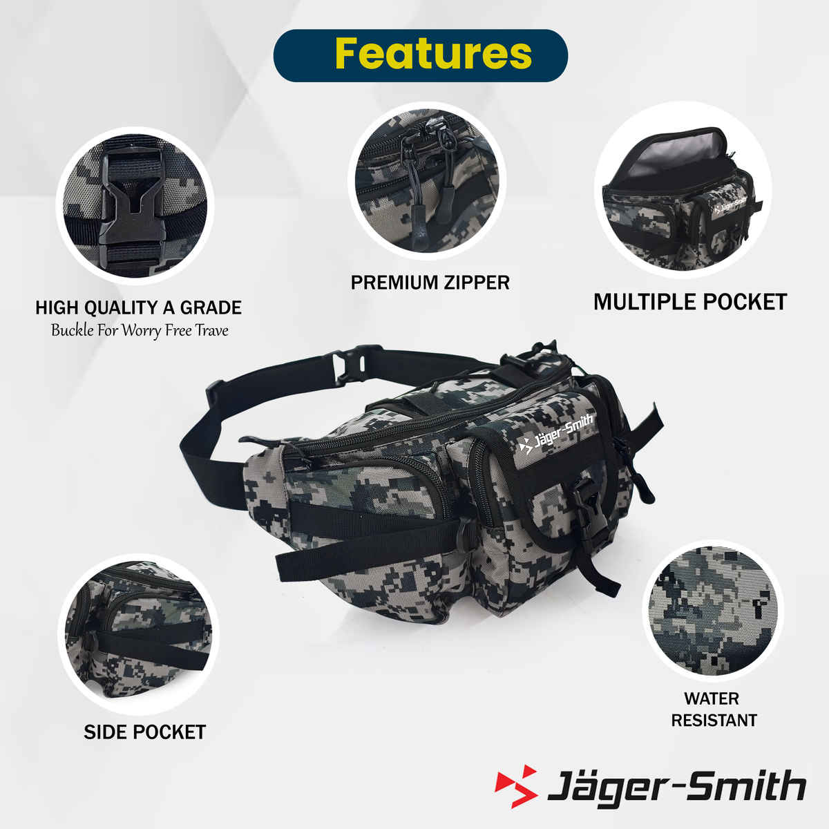 Jager-Smith JSWB 100 Rider Multipupose Waist Bag | Camoflogue