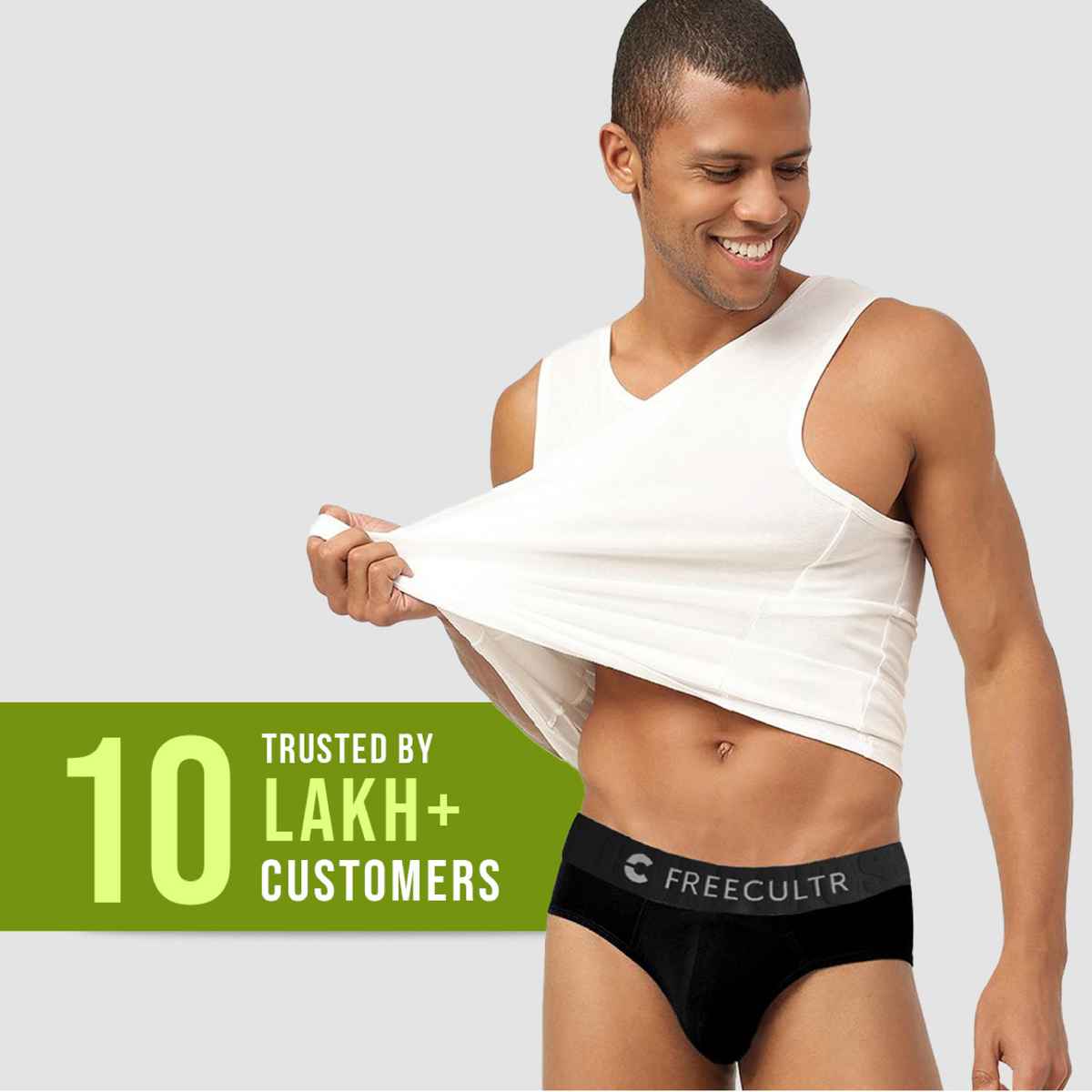 FREECULTR Men's Micromodal Classic Brief ,Black-XXXL