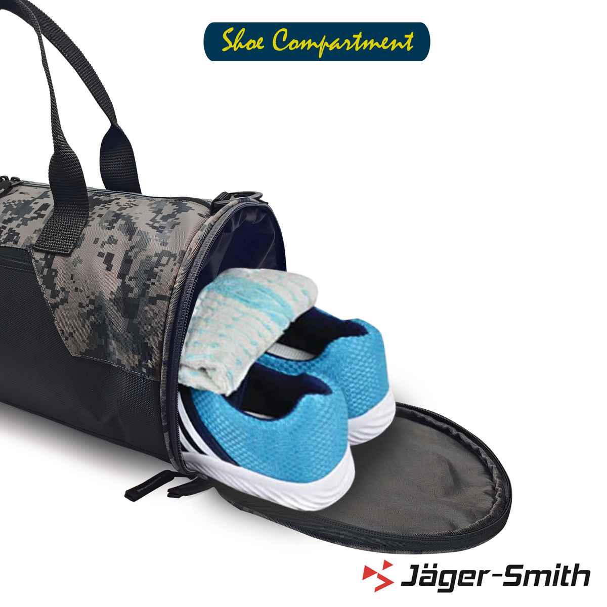 Jager-Smith JSGB500 | Black, Camflouge Multipurpose GYM Bag-27L
