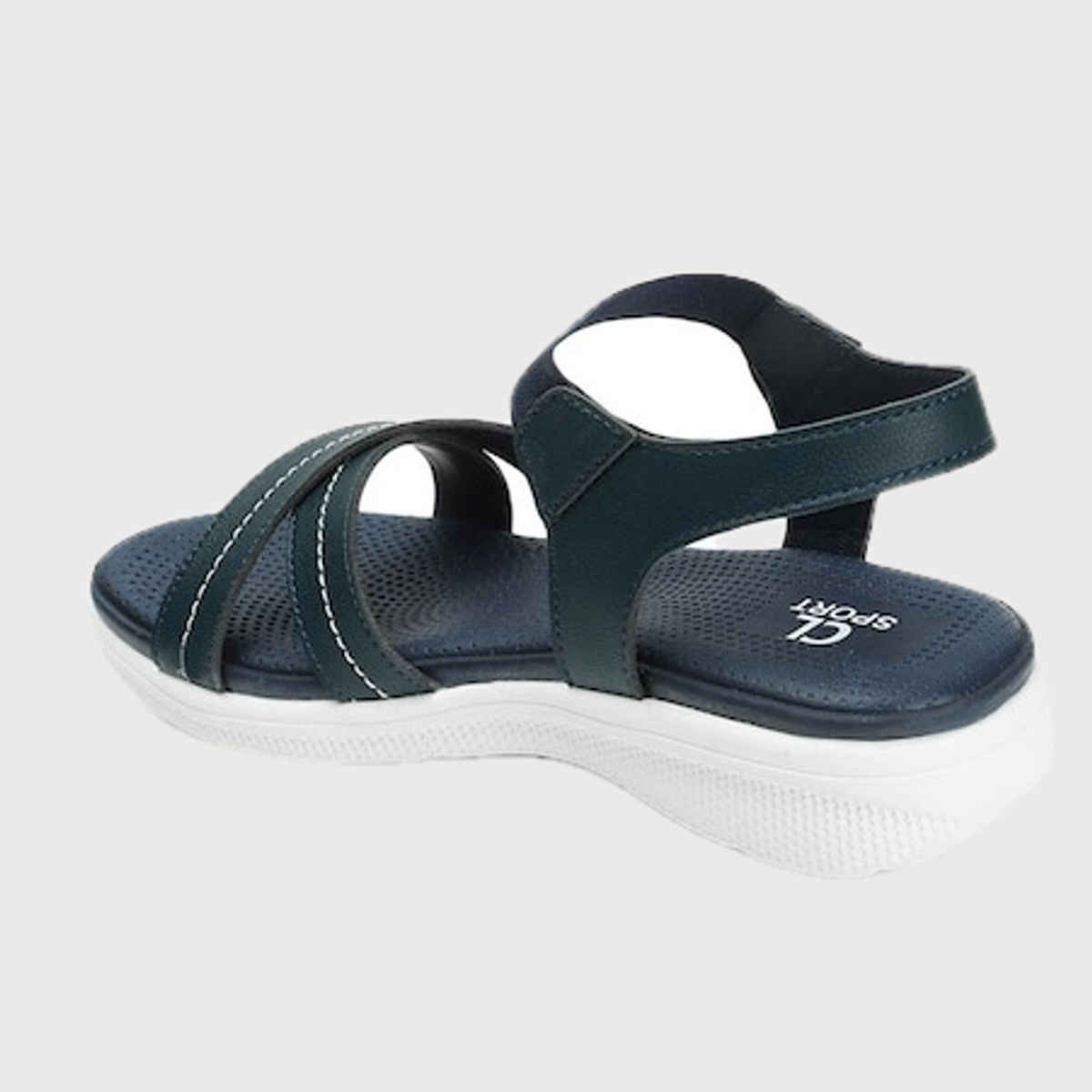 Carlton London Navy Blue Comfortable Women's Sandals | UK 6
