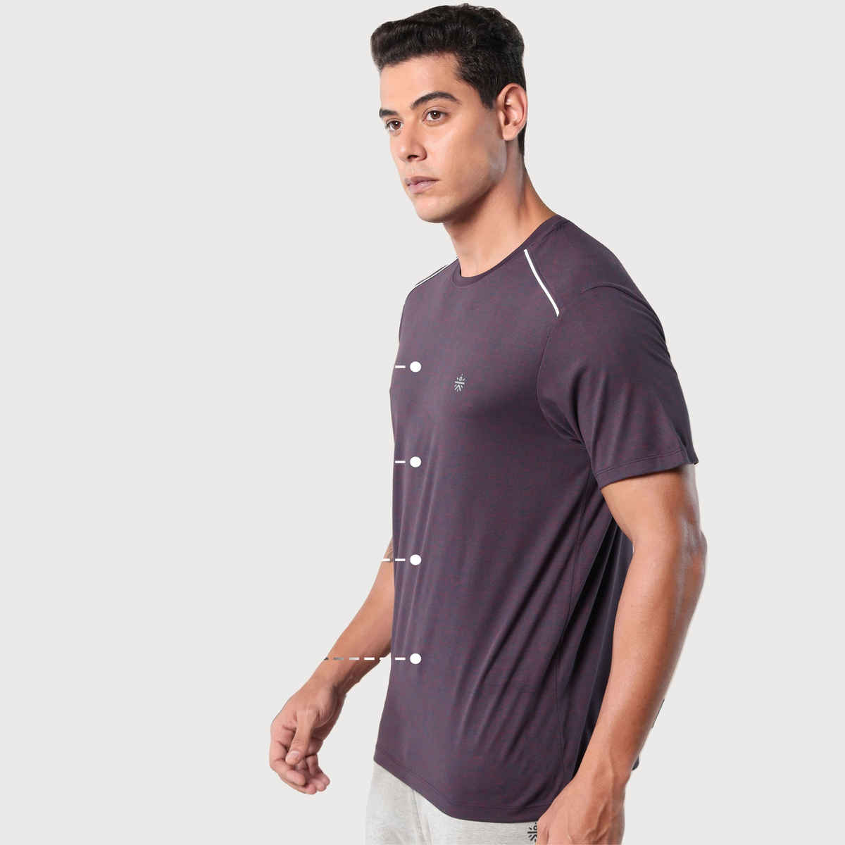 CULT Men's Move All Day Purple Comfortech T-shirt | Purple | S