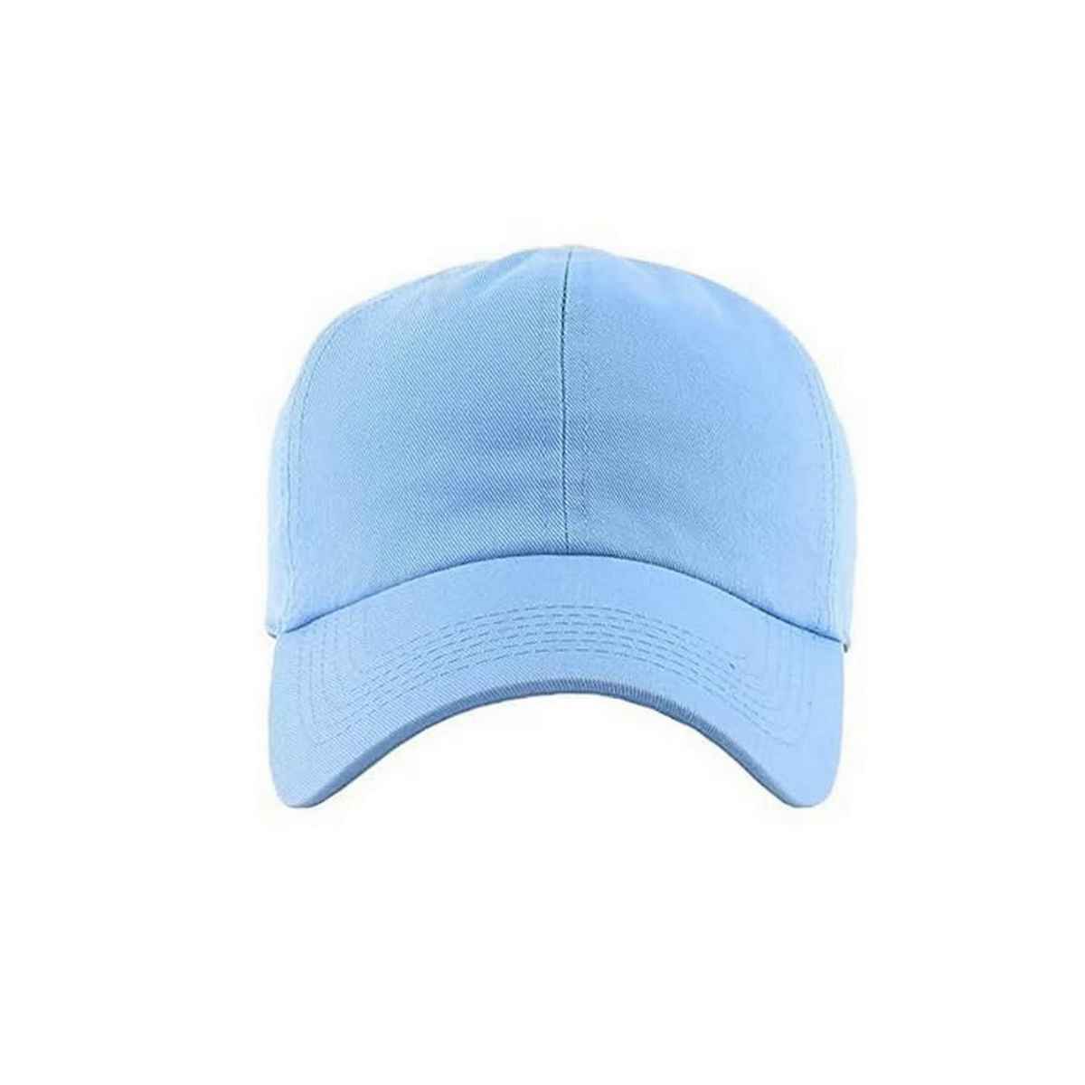 Infispace Pure Cotton Unisex Summer Sports Classic Cap Sky Blue Color