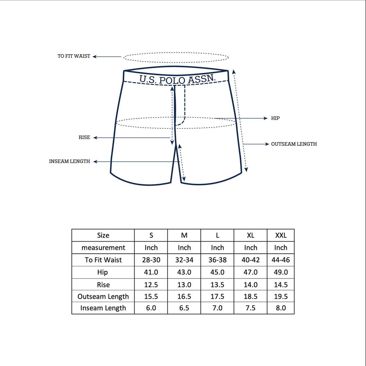 U.S. Polo Assn. | Boxers Pack of 1 | M | Boxers | I021 | Navy