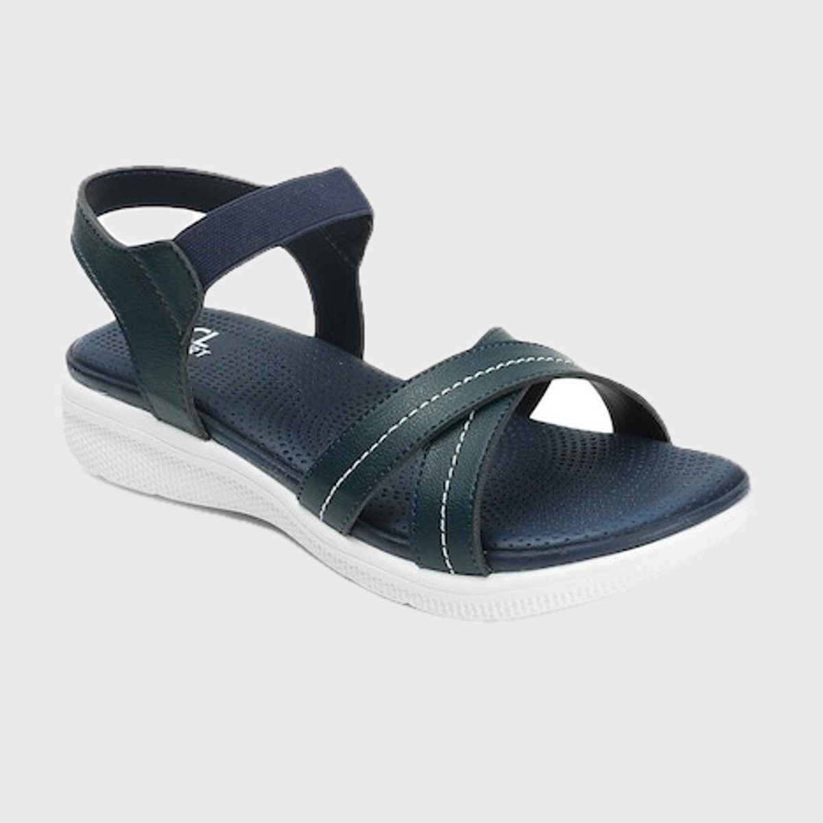 Carlton London Navy Blue Comfortable Women's Sandals | UK 8