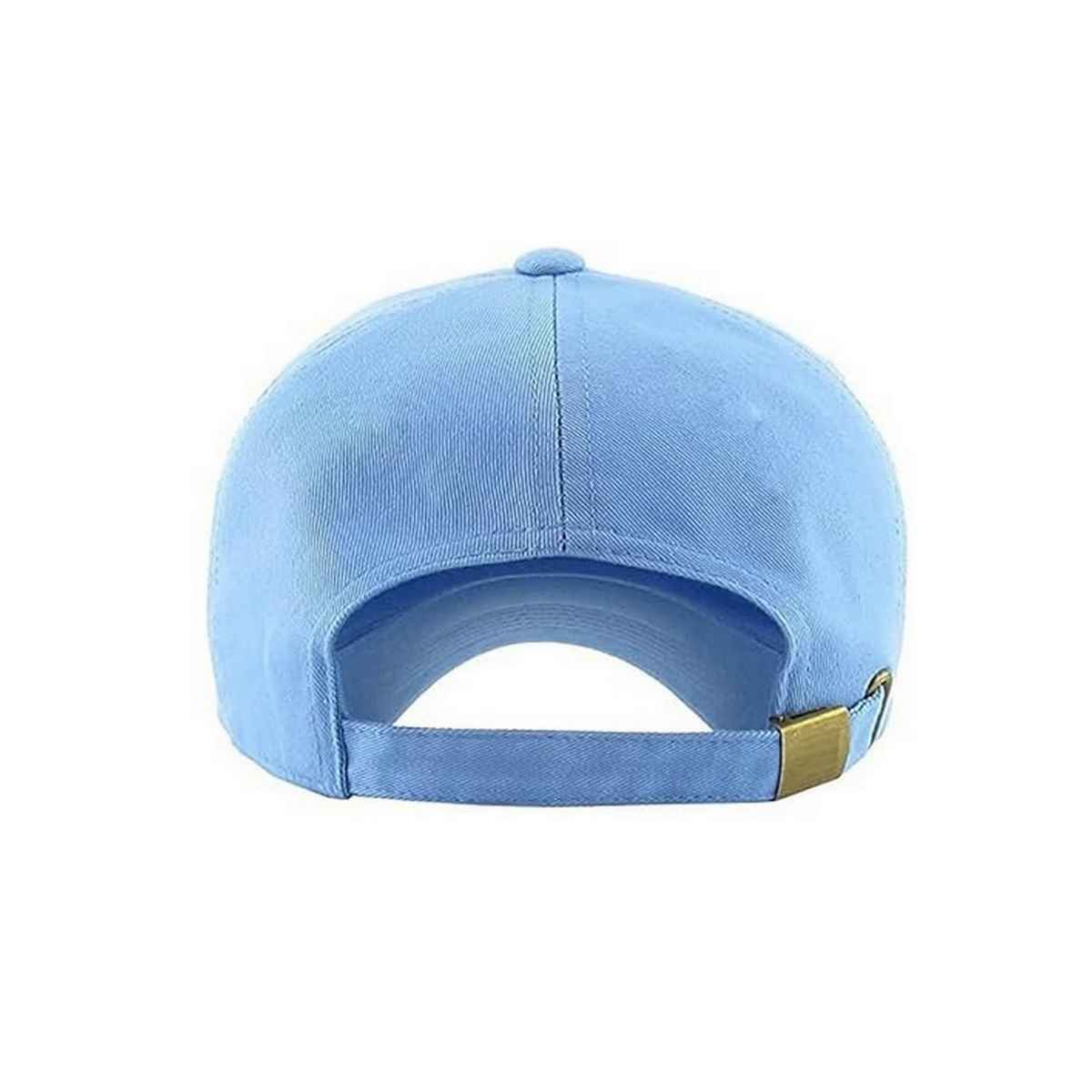 Infispace Pure Cotton Unisex Summer Sports Classic Cap Sky Blue Color