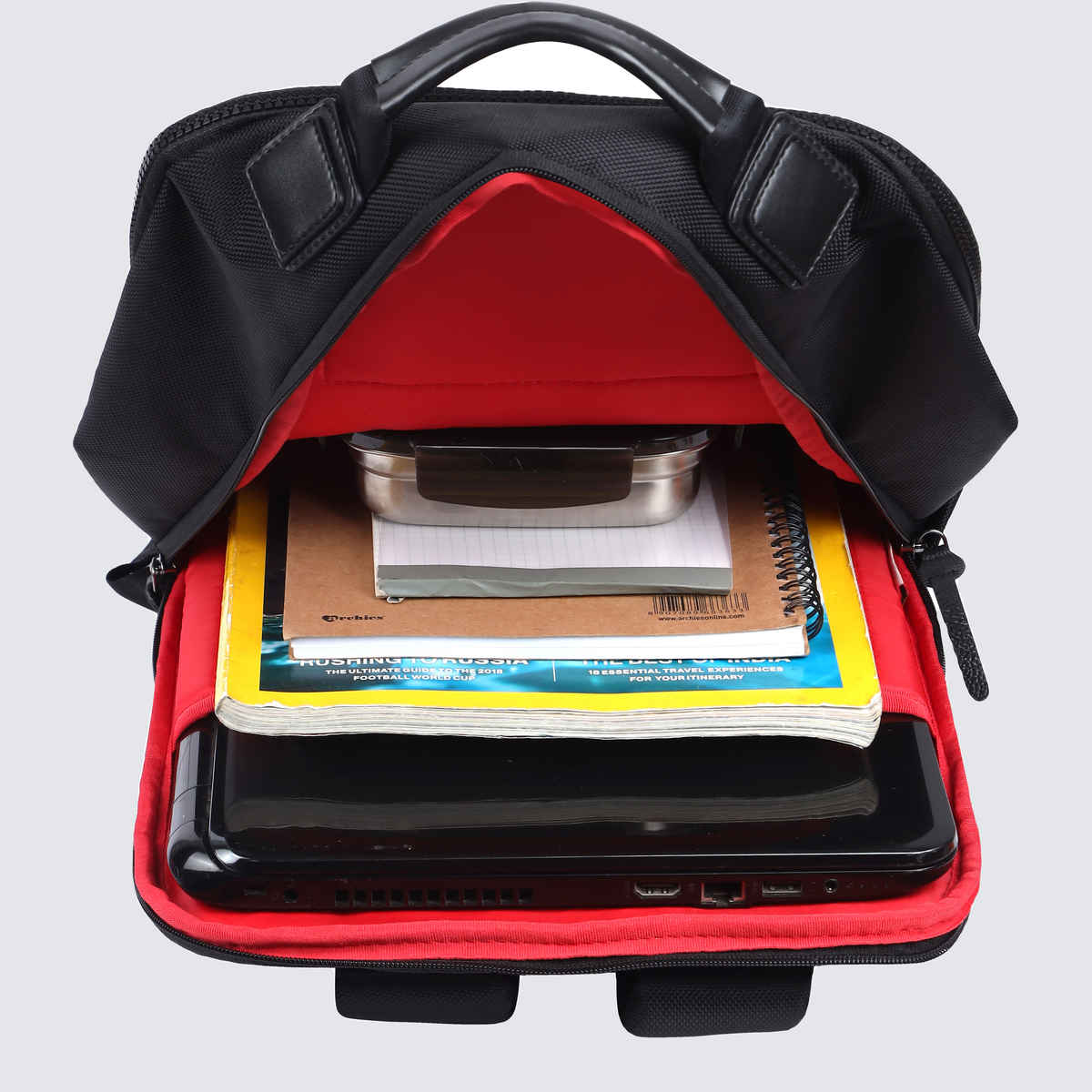 Gear Unisex Artificial Leather 20 L Laptop Bag | Black