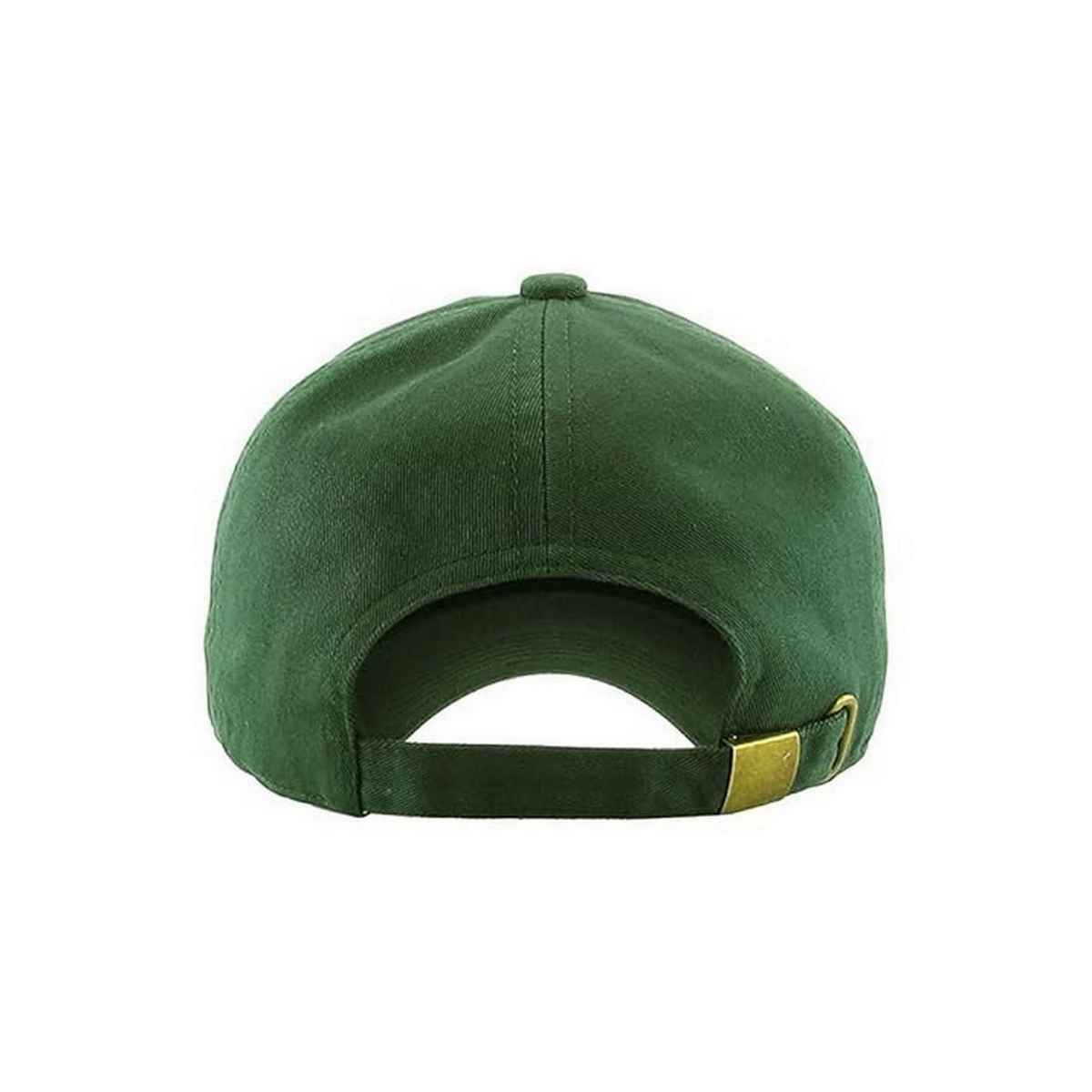 Infispace Pure Cotton Unisex Summer Sports Classic Cap Forest green Color