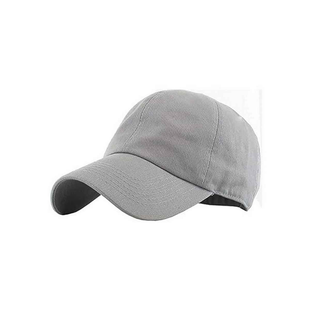 Infispace Pure Cotton Unisex Summer Sports Classic Cap Grey Color