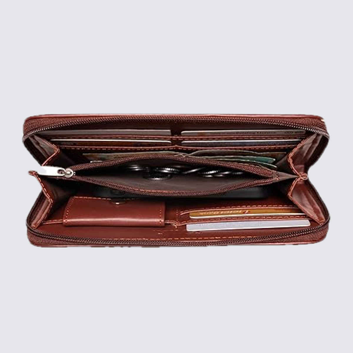 ZOUK Shobha Niwas Lotus Motif Chain Wallet (CFC)