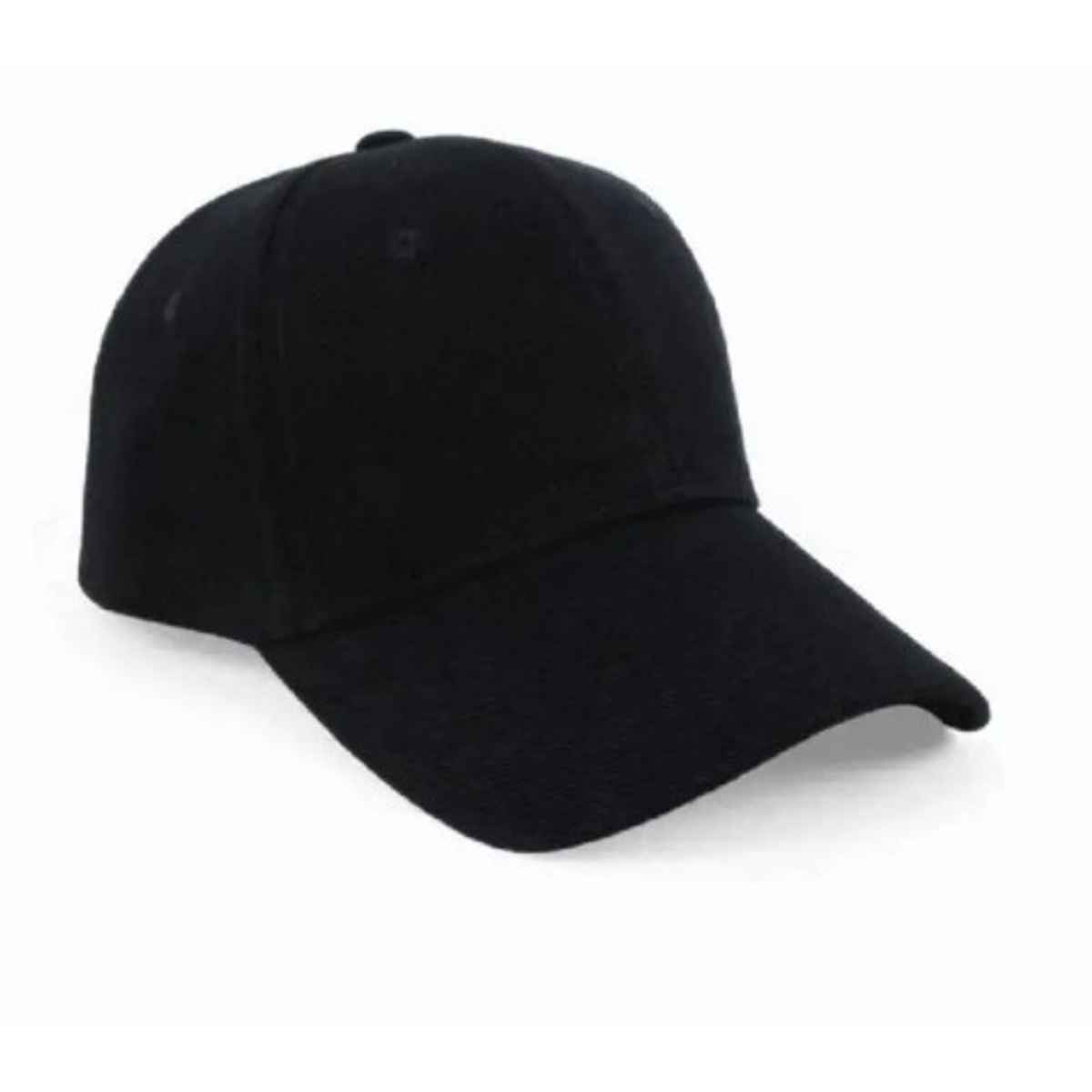 Blynk Unisex Solid Color Baseball Cap with Adjuable Back | Black