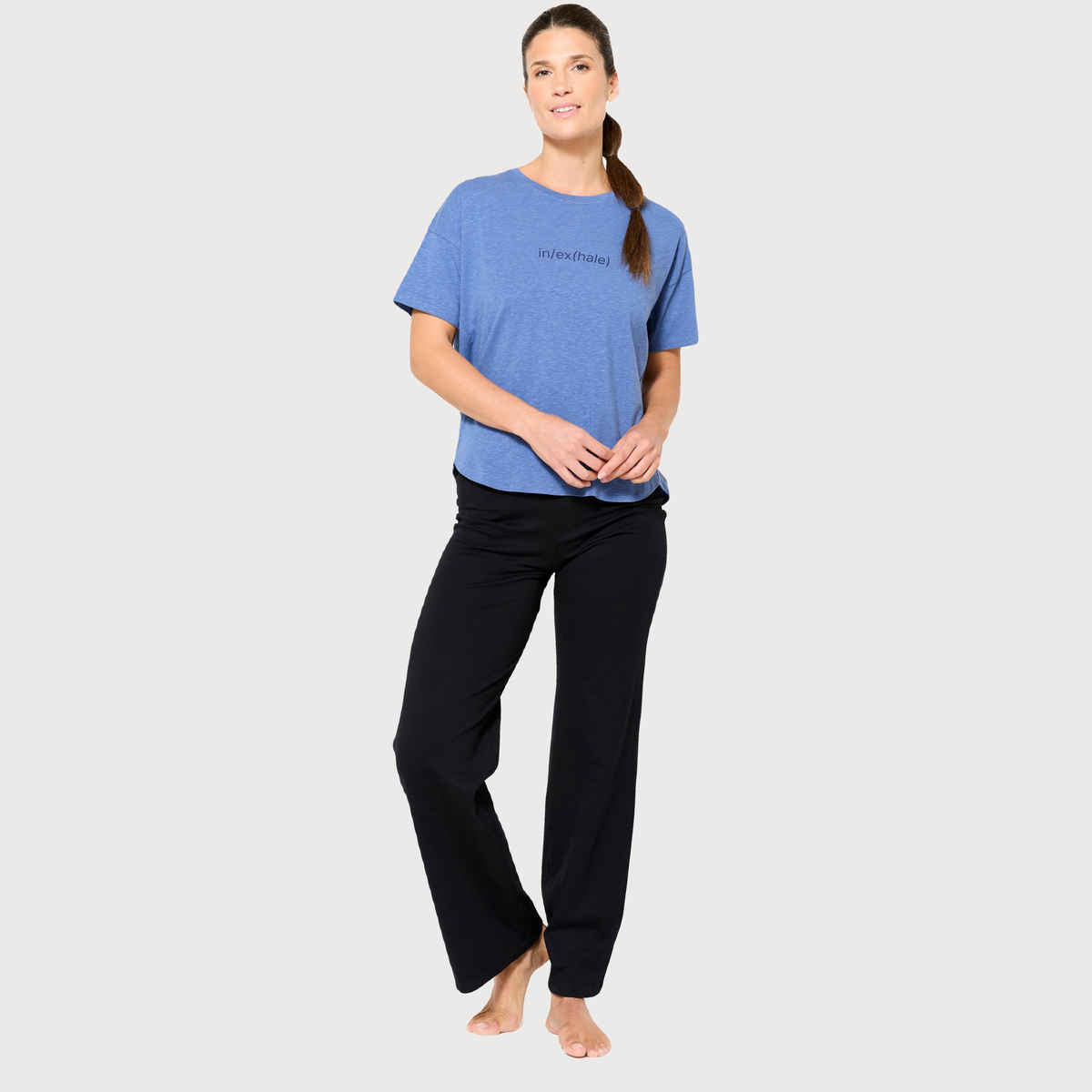 Decathlon | Kimjally WoMen's Yoga High-Waisted Bottoms | Black - M