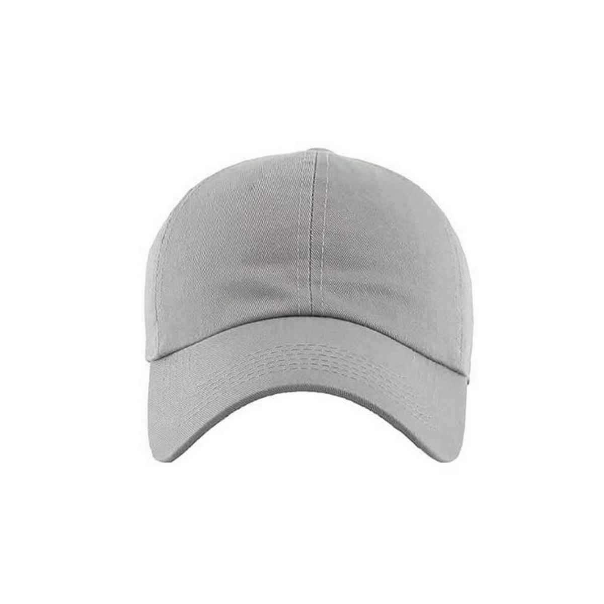 Infispace Pure Cotton Unisex Summer Sports Classic Cap Grey Color