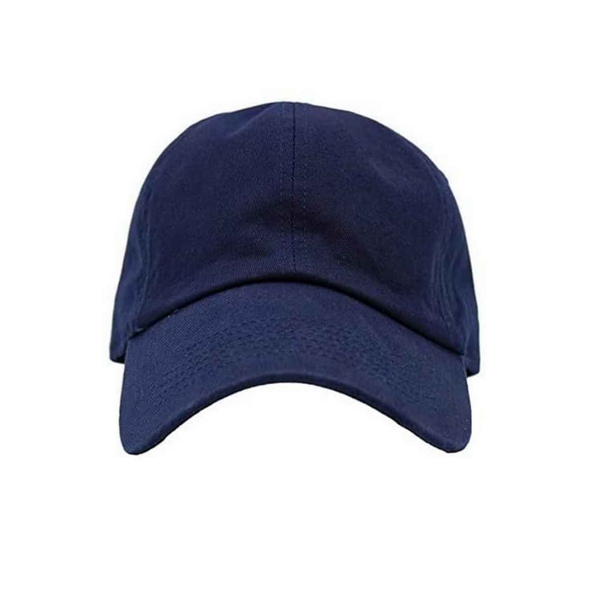 Infispace Pure Cotton Unisex Summer Sports Classic Cap Navy Color