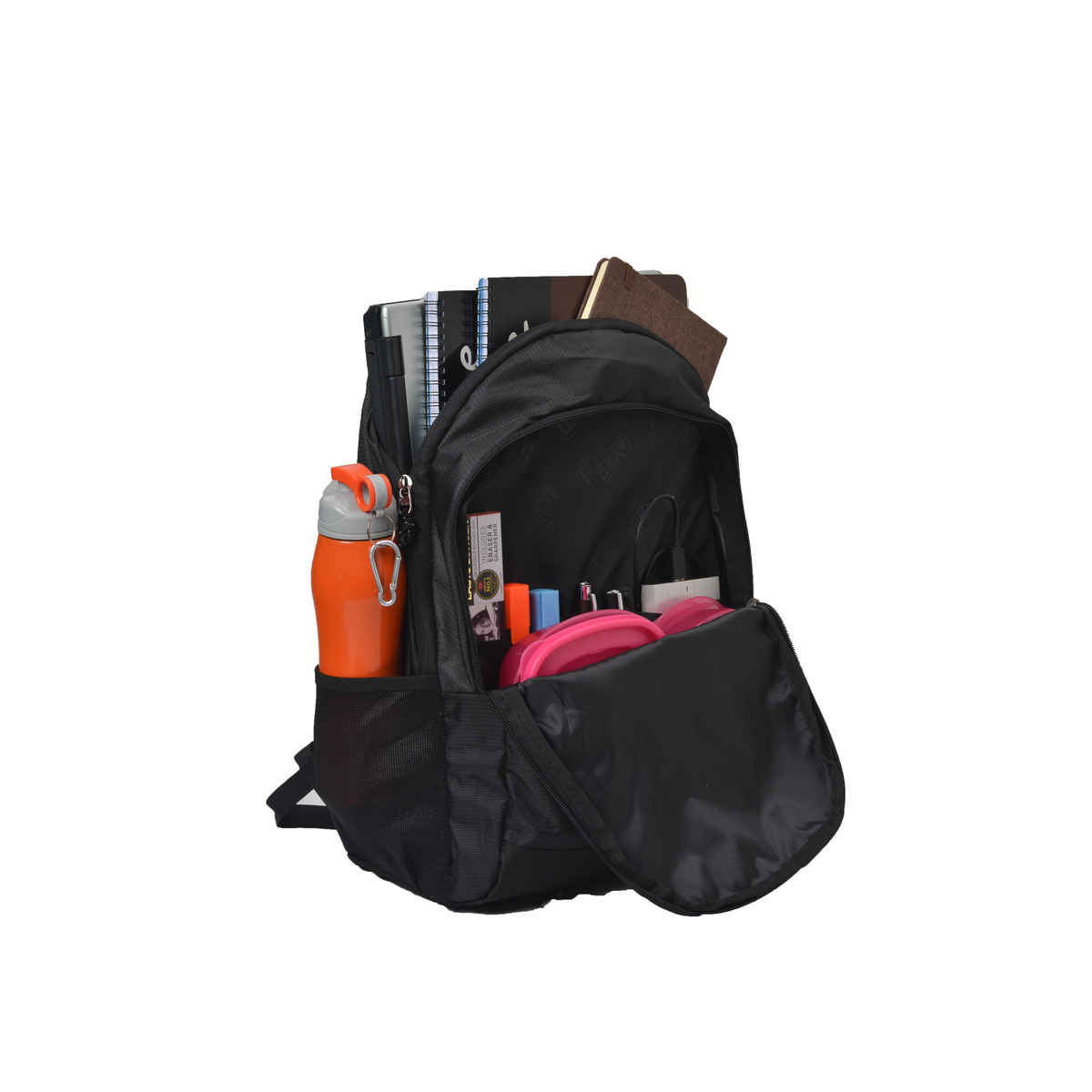 F Gear Unisex Solid Polyester 26 L Backpack | Black and Blue - 18 Inches