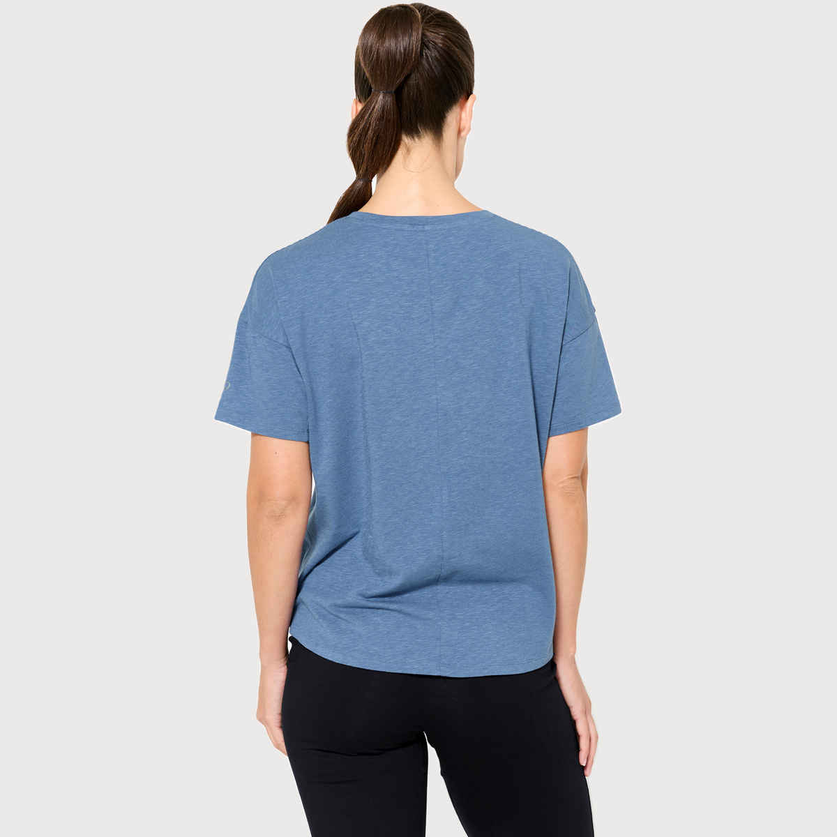 Decathlon | Kimjally WoMen's Short-Sleeved Yoga T-shirt | Dark Blue S