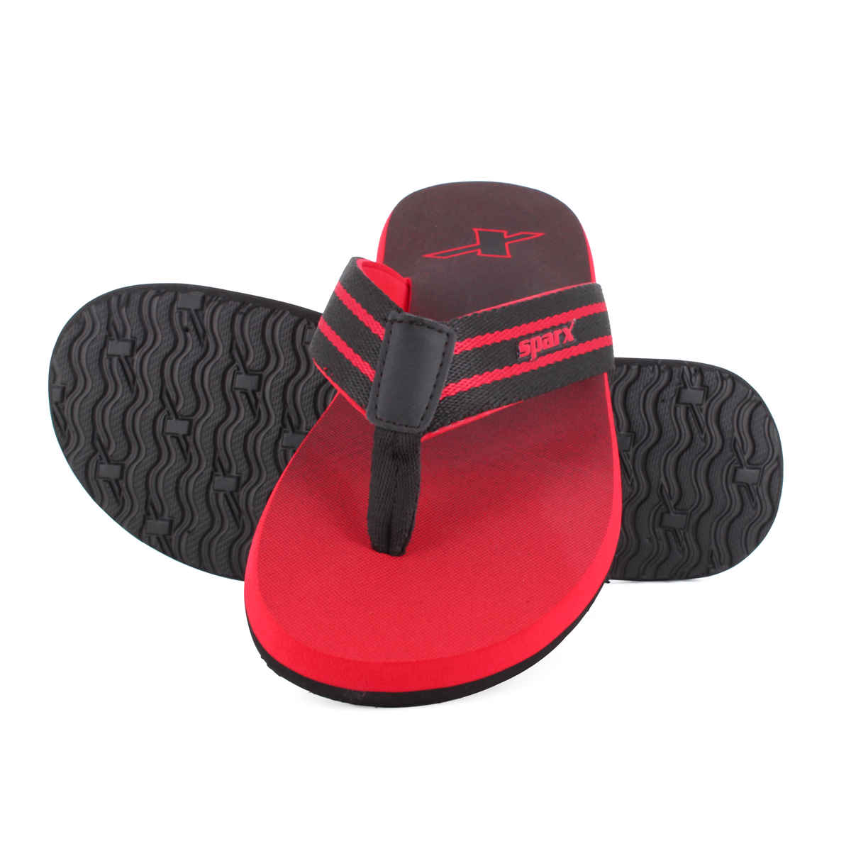 Sparx Flip Flop SFG-105 Black Red For Men | UK8
