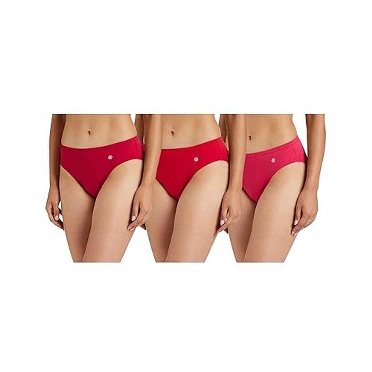 Van Heusen Women Cotton Dark Assorted Solid Moderate Coverage Bikini Panty | Pack of 3 - L