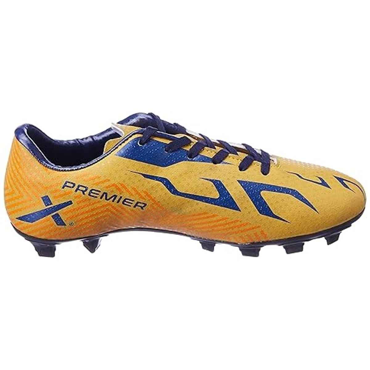 Vector X Premier Football Studs Football Shoes For Men (5, Yellow-Blue)